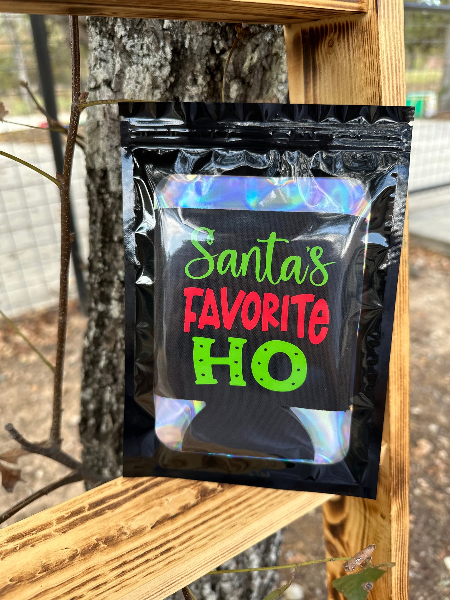 "Santa's Favorite Ho" Koozie