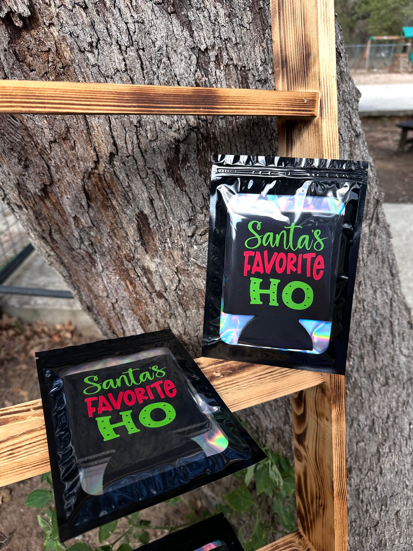 "Santa's Favorite Ho" Koozie