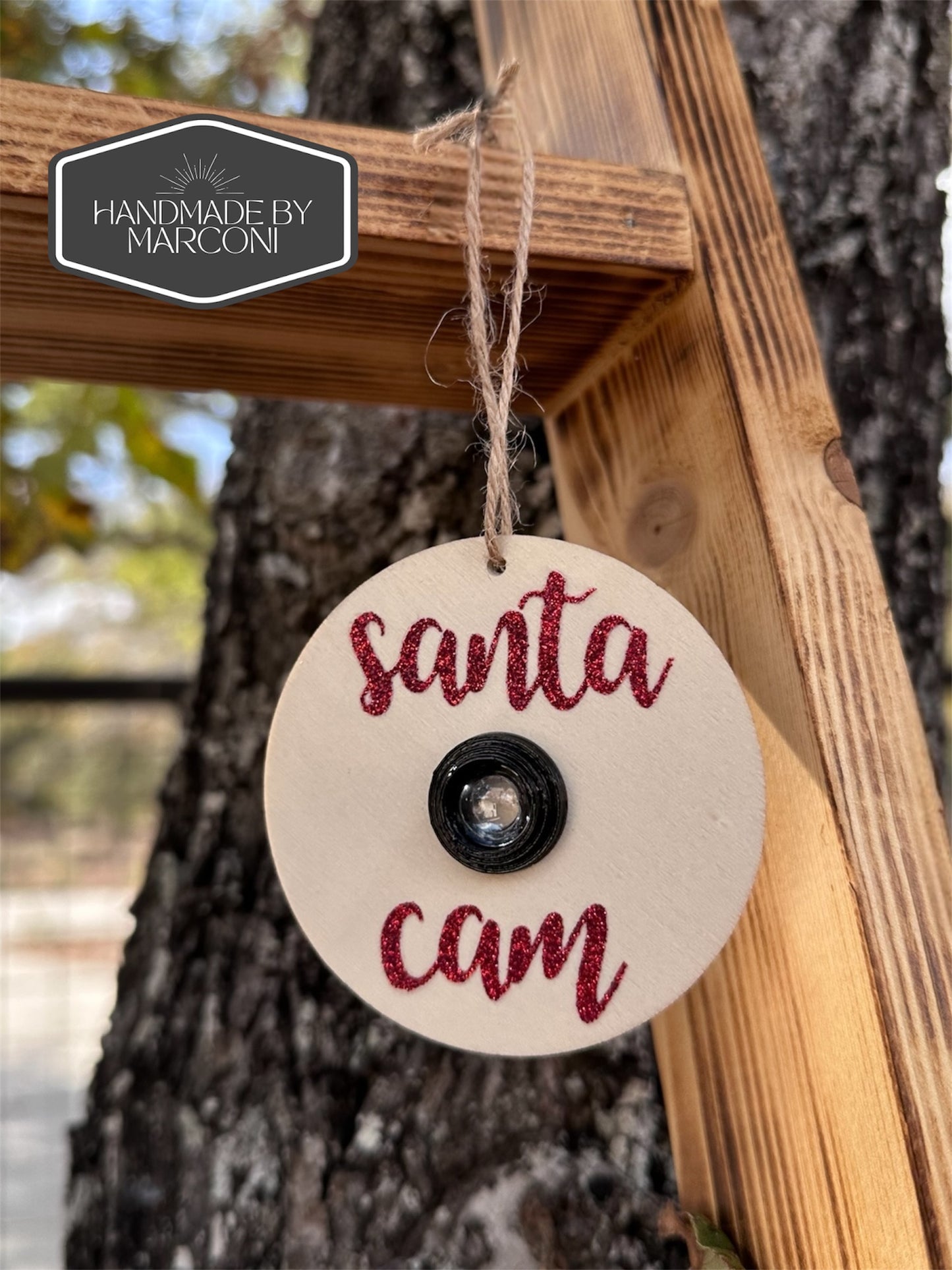 Wooden Santa Cam with Letter from Santa