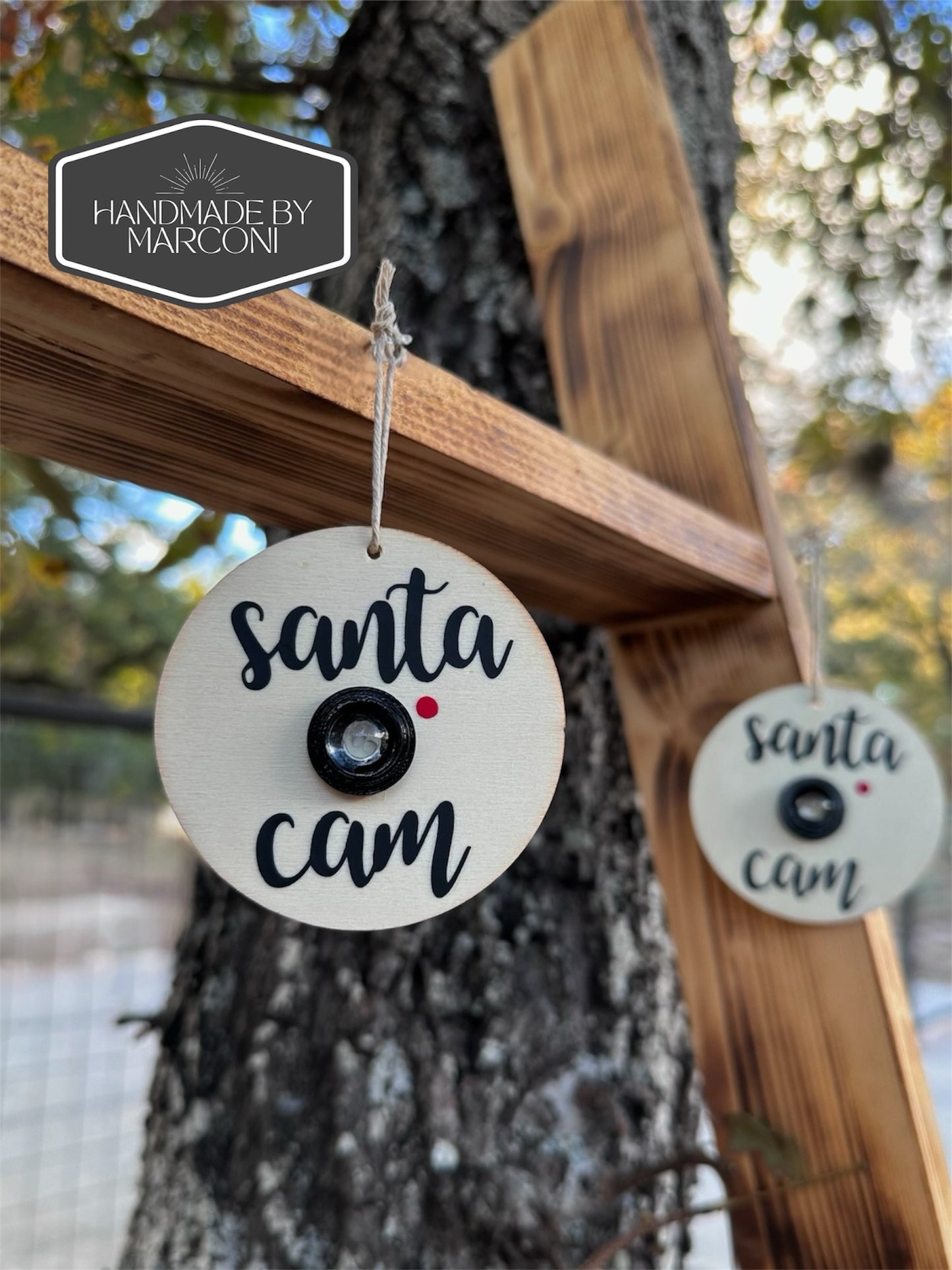 Wooden Santa Cam with Letter from Santa